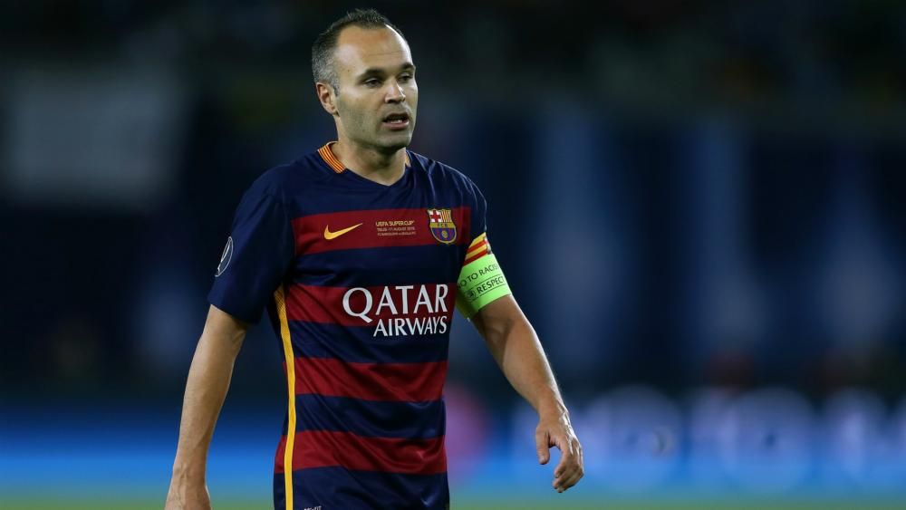 Barcelona midfielder Andres Iniesta La Liga in the Champions League