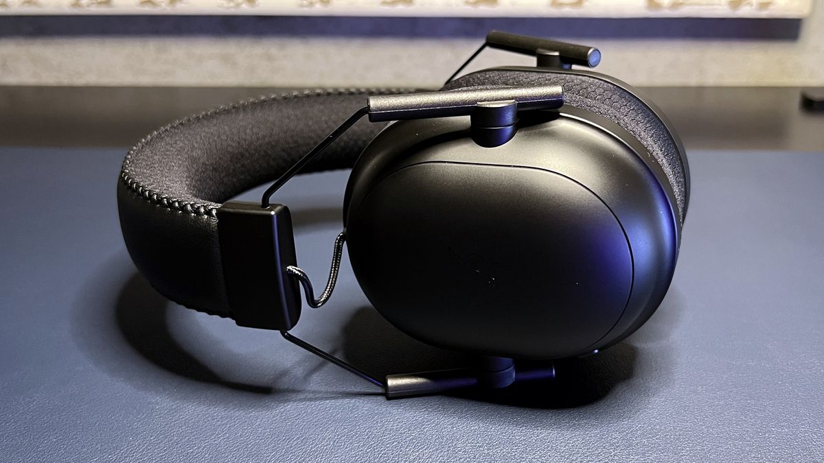 black razer headset on desk