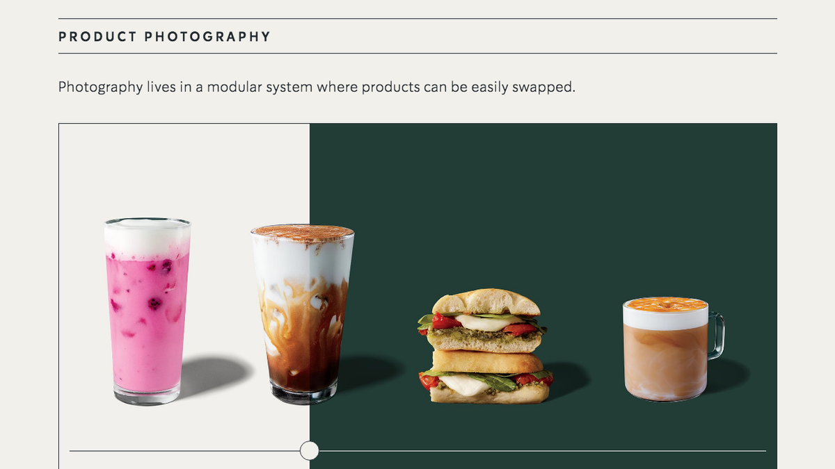 Starbucks microsite screenshots