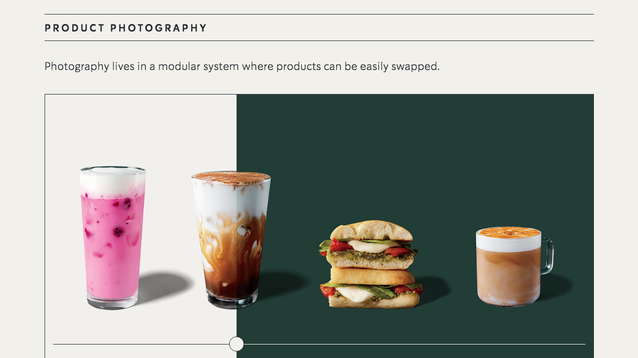 Starbucks microsite screenshots