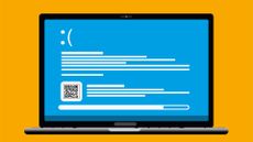 Windows vulnerability concept image showing a laptop with the blue screen of death.