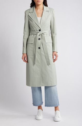 Tailored Belted Trench Coat
