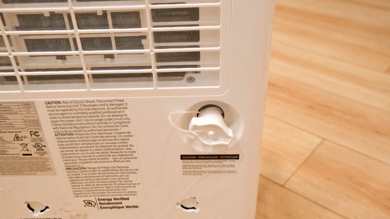 Honeywell 50-Pint Energy Star Portable Dehumidifier in kitchen