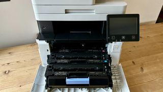 Canon i-SENSYS MF655Cdw / Canon imageCLASS MF654 being put through our test and review process