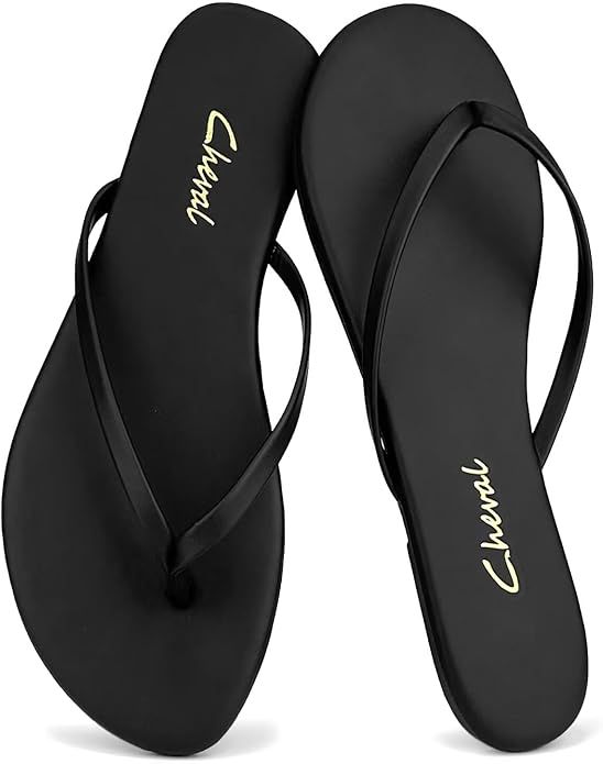 Cheval, Flat Leather Flip Flops for Women, Comfortable Dressy Thong Sandals 2025 Summer and Spring Vacation Essentials, Chanclas Para Mujer