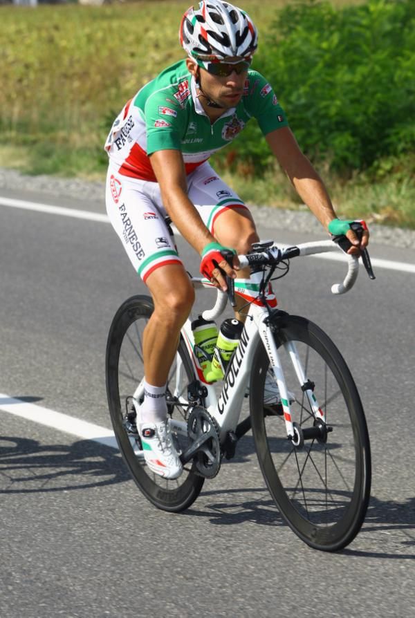 Giovanni Visconti (Farnese Vini Neri Sottoli) riding on stage 3 of the Giro di Padania.