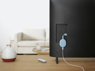 Chromecast With Google Tv Lifestyle Blue
