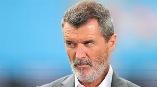 Close-up shot of Roy Keane