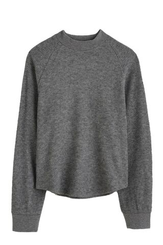 Madewell Waffle-Knit Long-Sleeve Crewneck Tee (Was $68) 