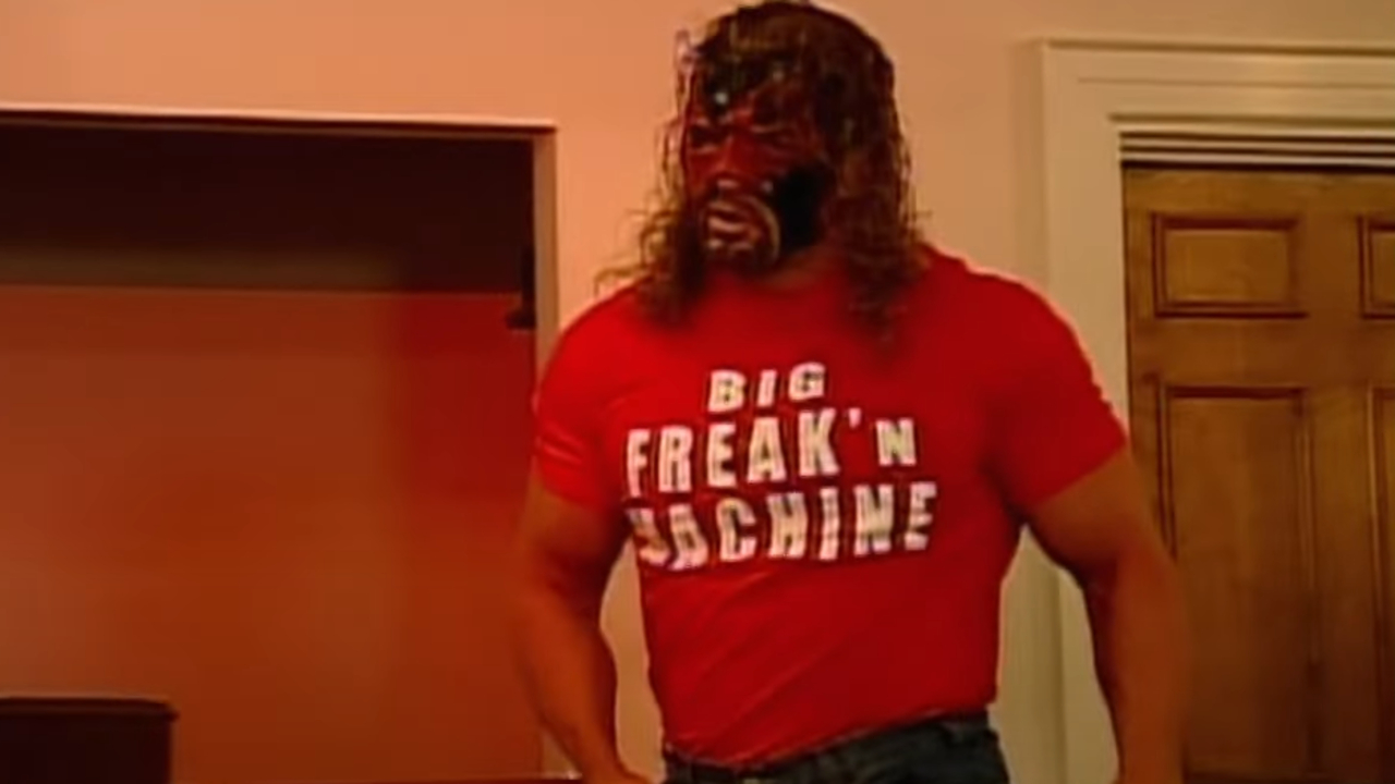 Triple H dressed up as Kane on Raw