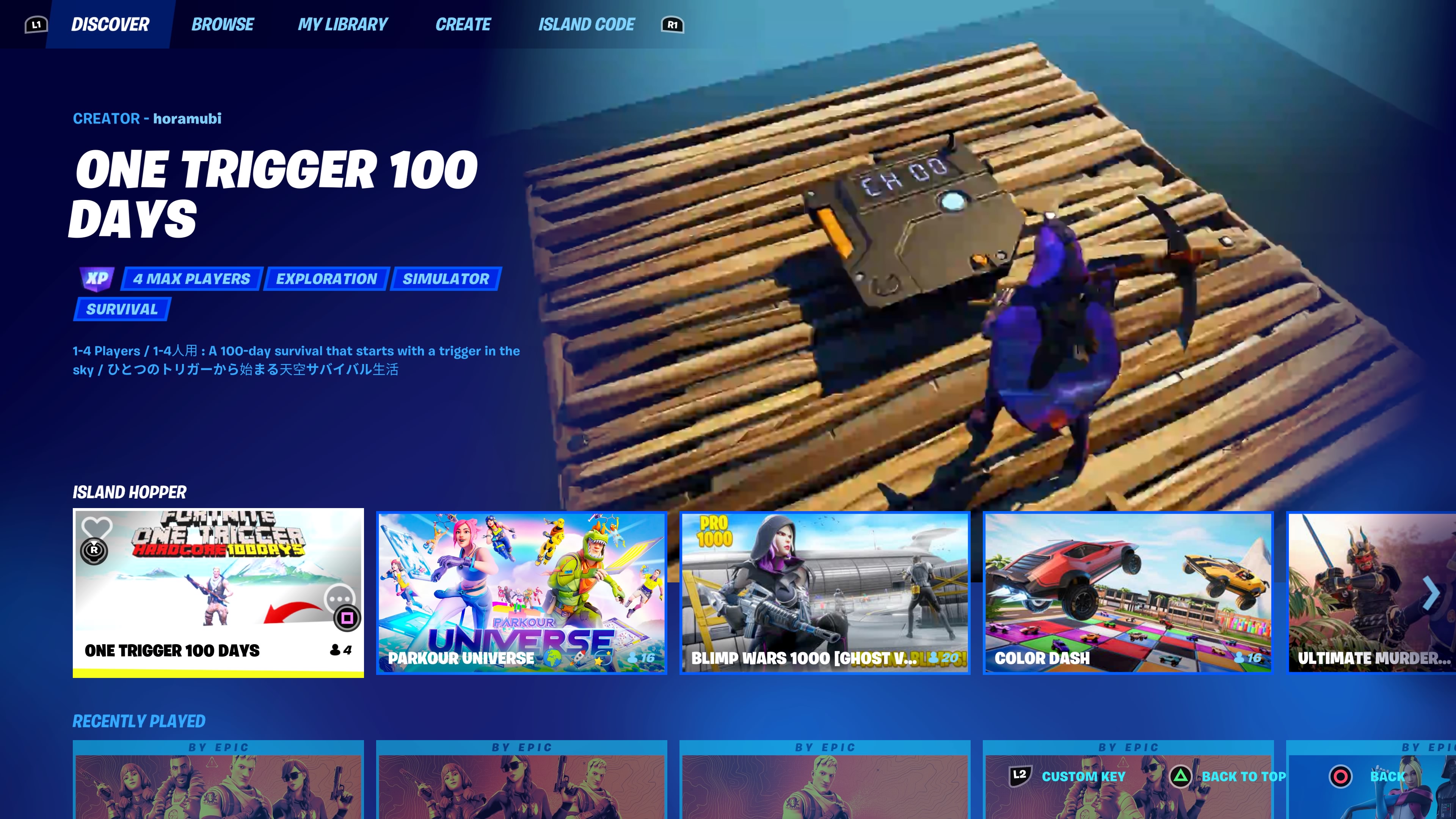 Fortnite Island Hopper game modes creative quests rewards