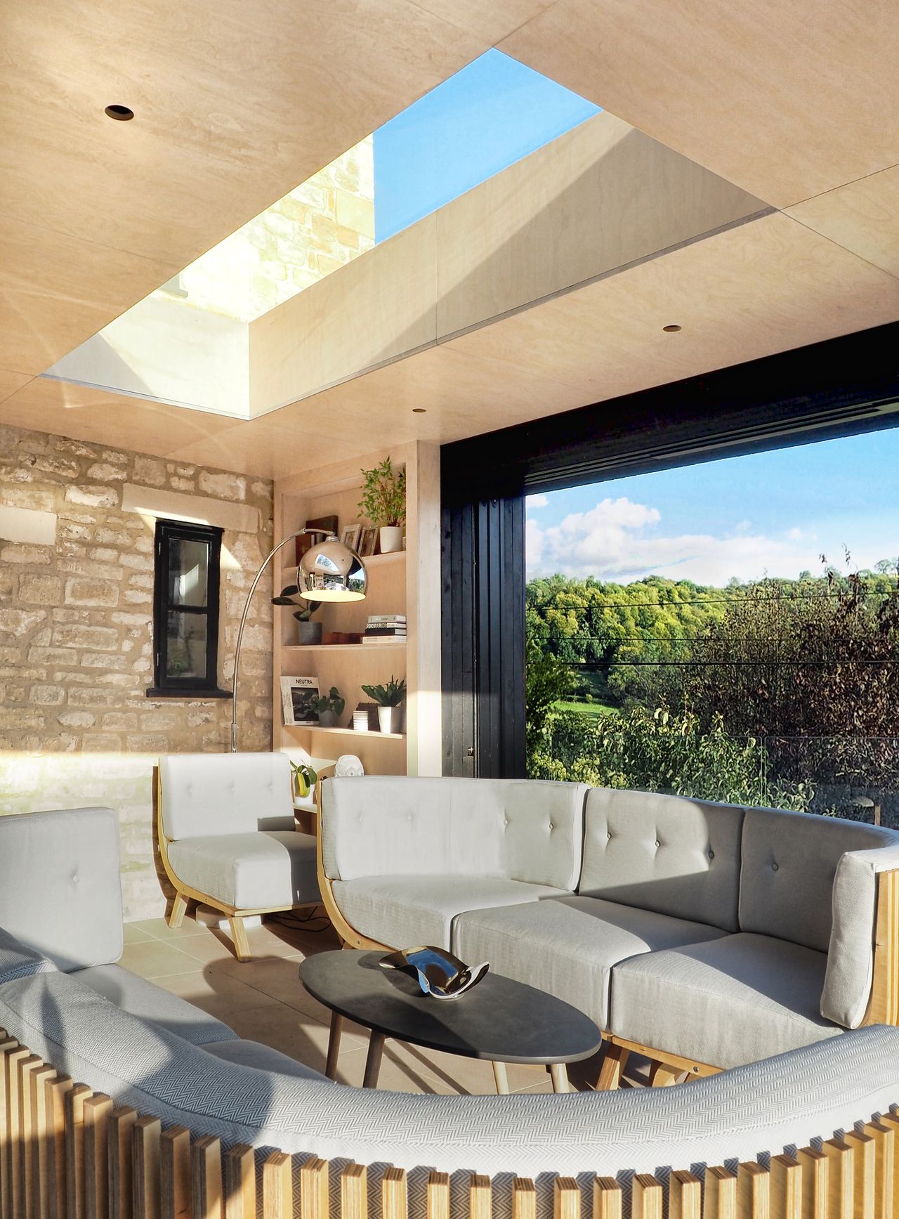 A reading room in the outdoors
