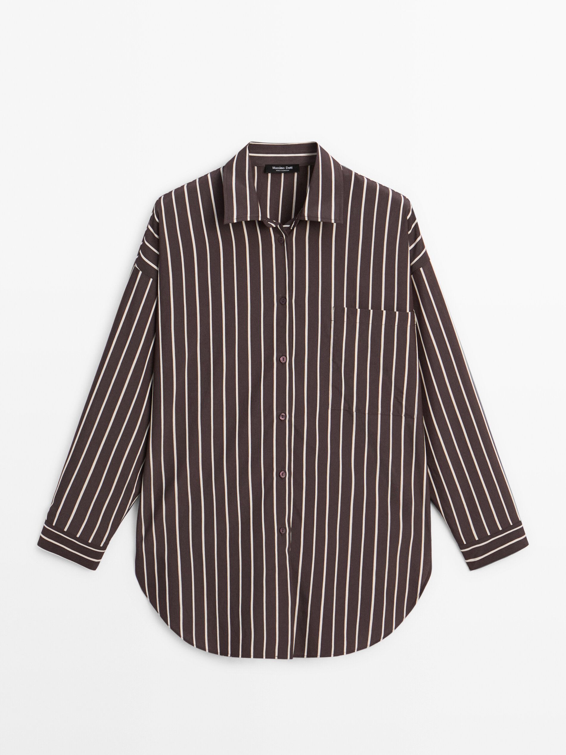 Loose-Fitting Striped Shirt