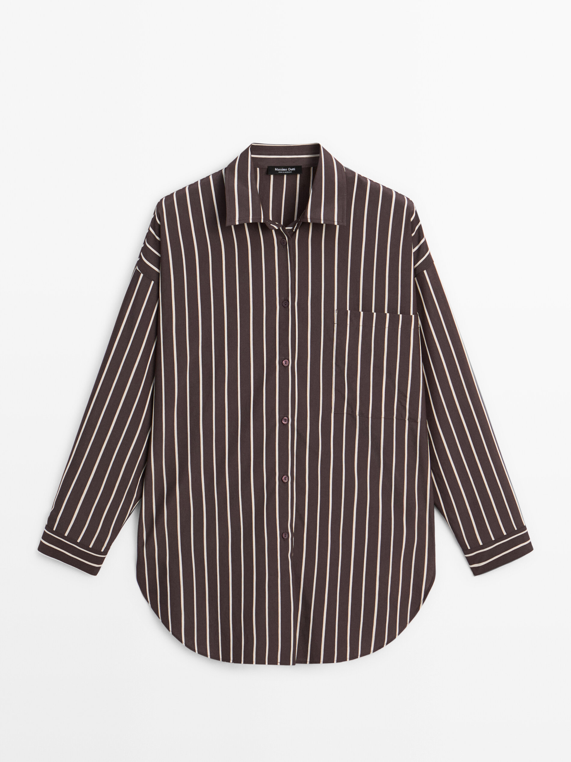 Loose-Fitting Striped Shirt