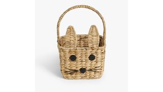 a medium shot of a wicket bunny Easter basket from John Lewis
