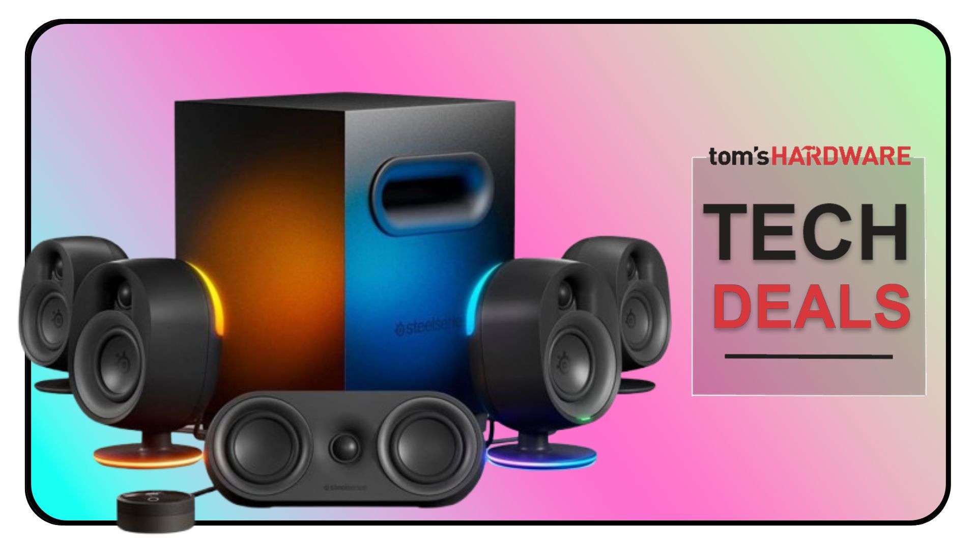 The ultimate 5.1 surround sound SteelSeries Arena 9 gaming speaker
