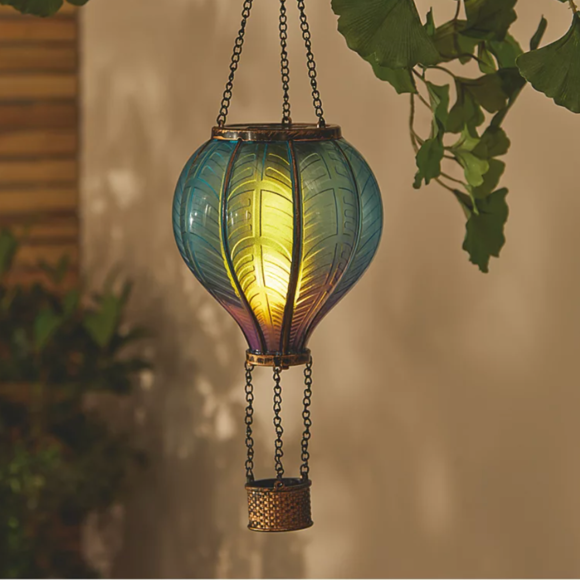 George Home, Blue Hot Air Balloon Solar Light