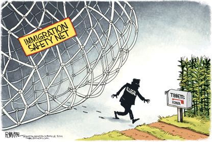 Political cartoon U.S. Mollie Tibbetts illegal immigration