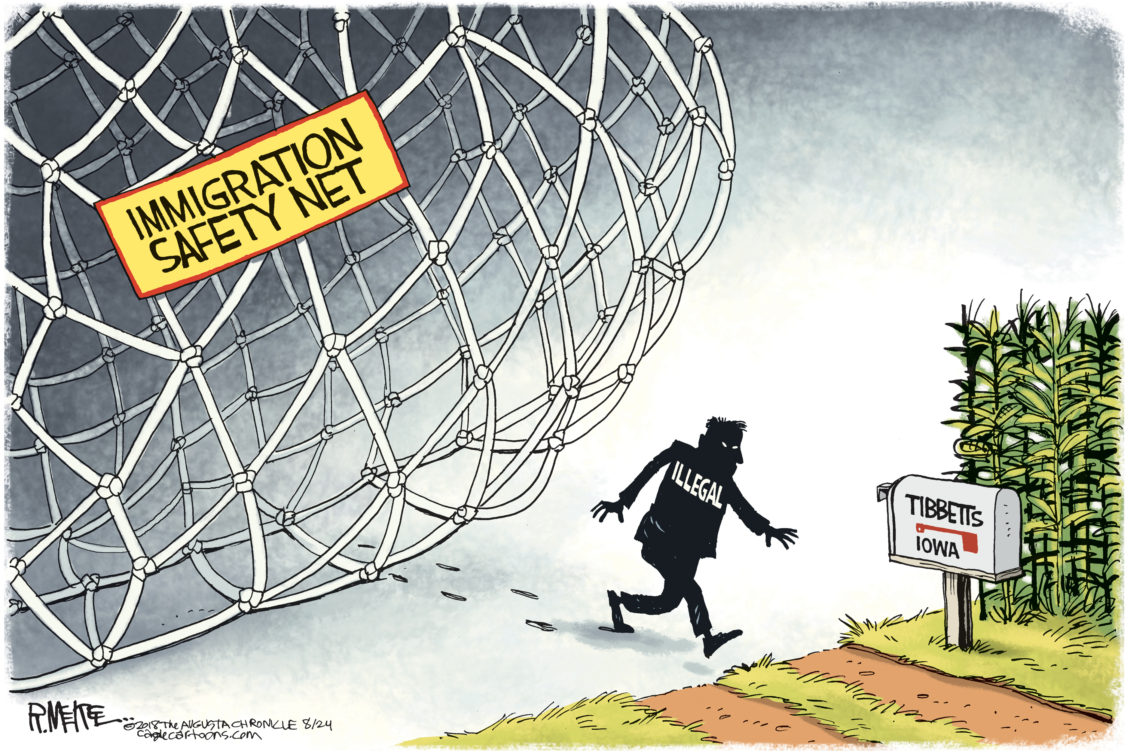 anti illegal immigration cartoons