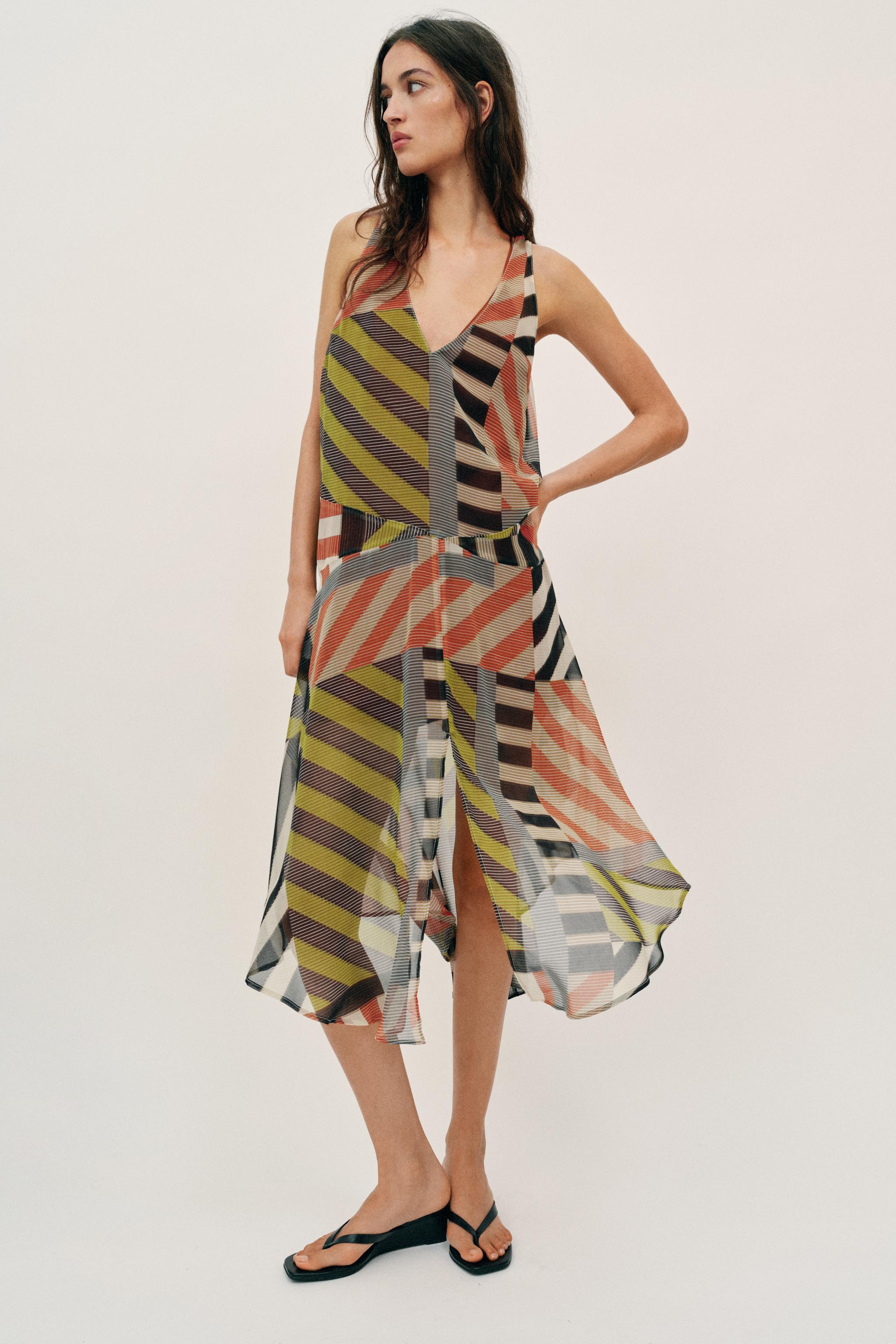 Patchwork Print Dress