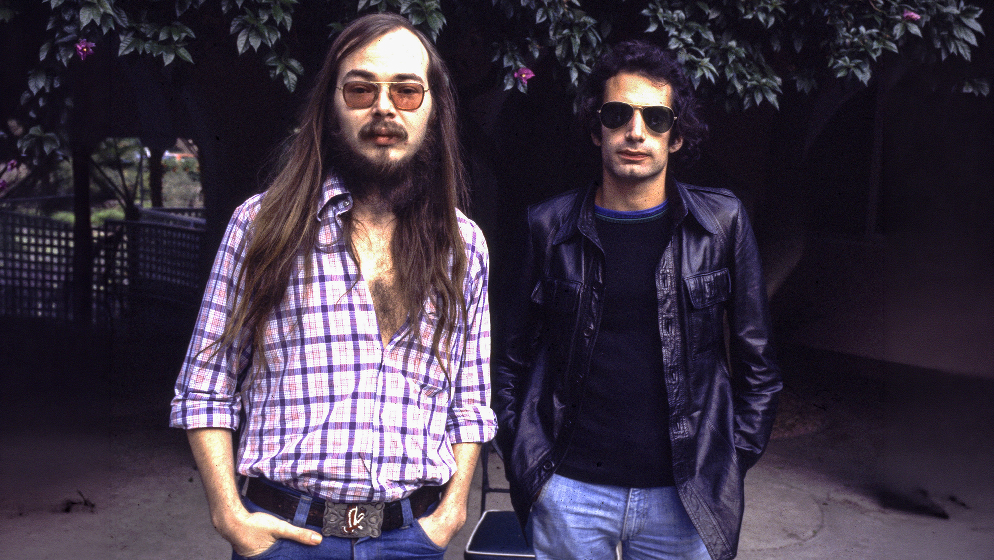 Walter Becker and Donald Fagen of Steely Dan, 1977 