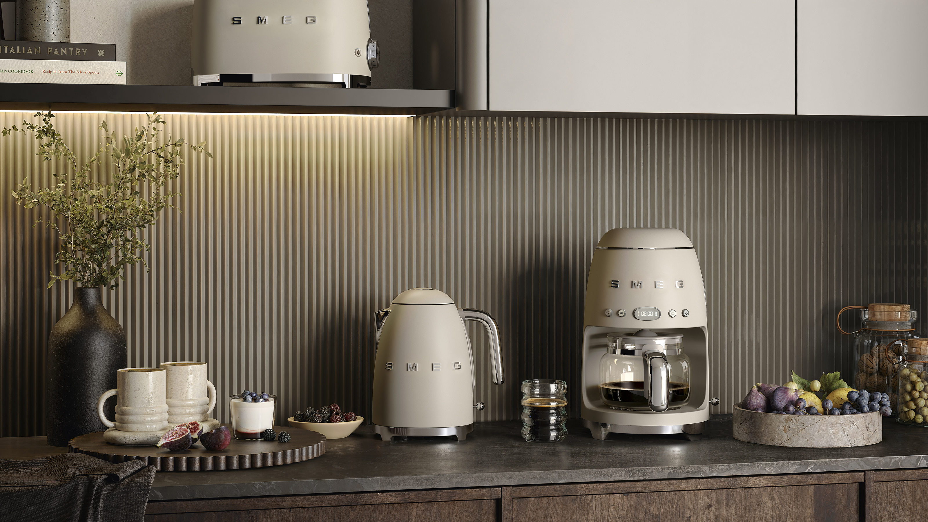 Smeg new beige kettle and toaster