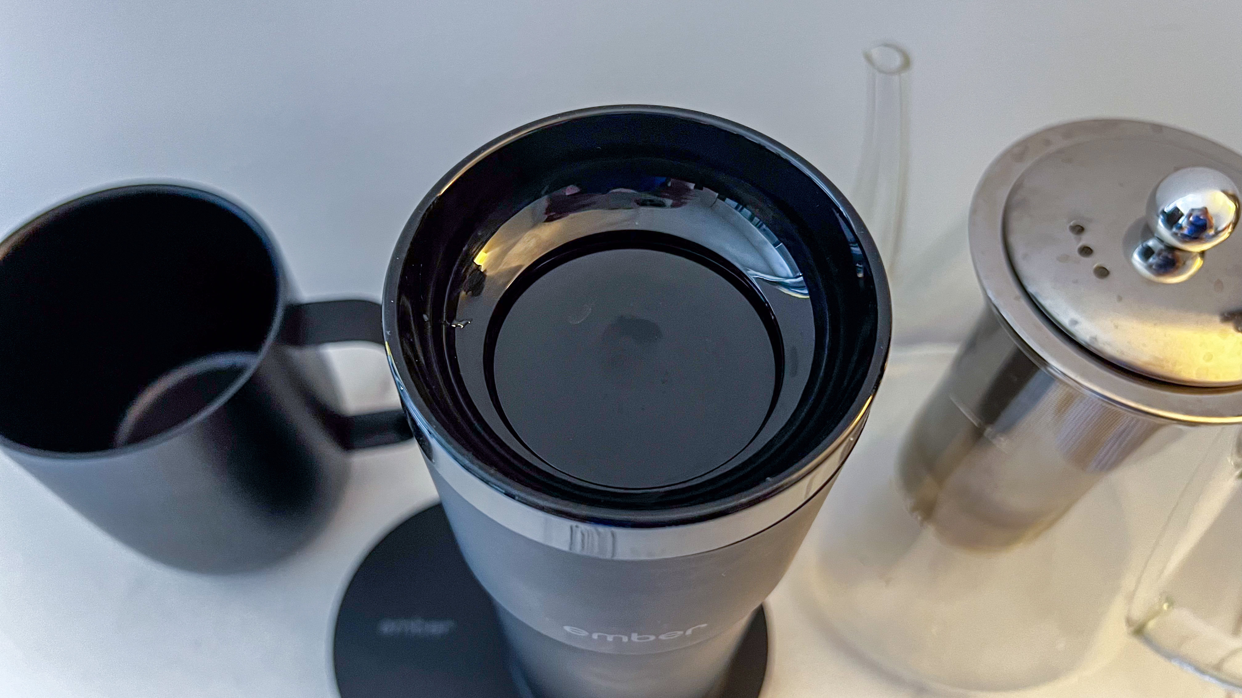 The open spout on the lid of the Ember Travel Mug 2+