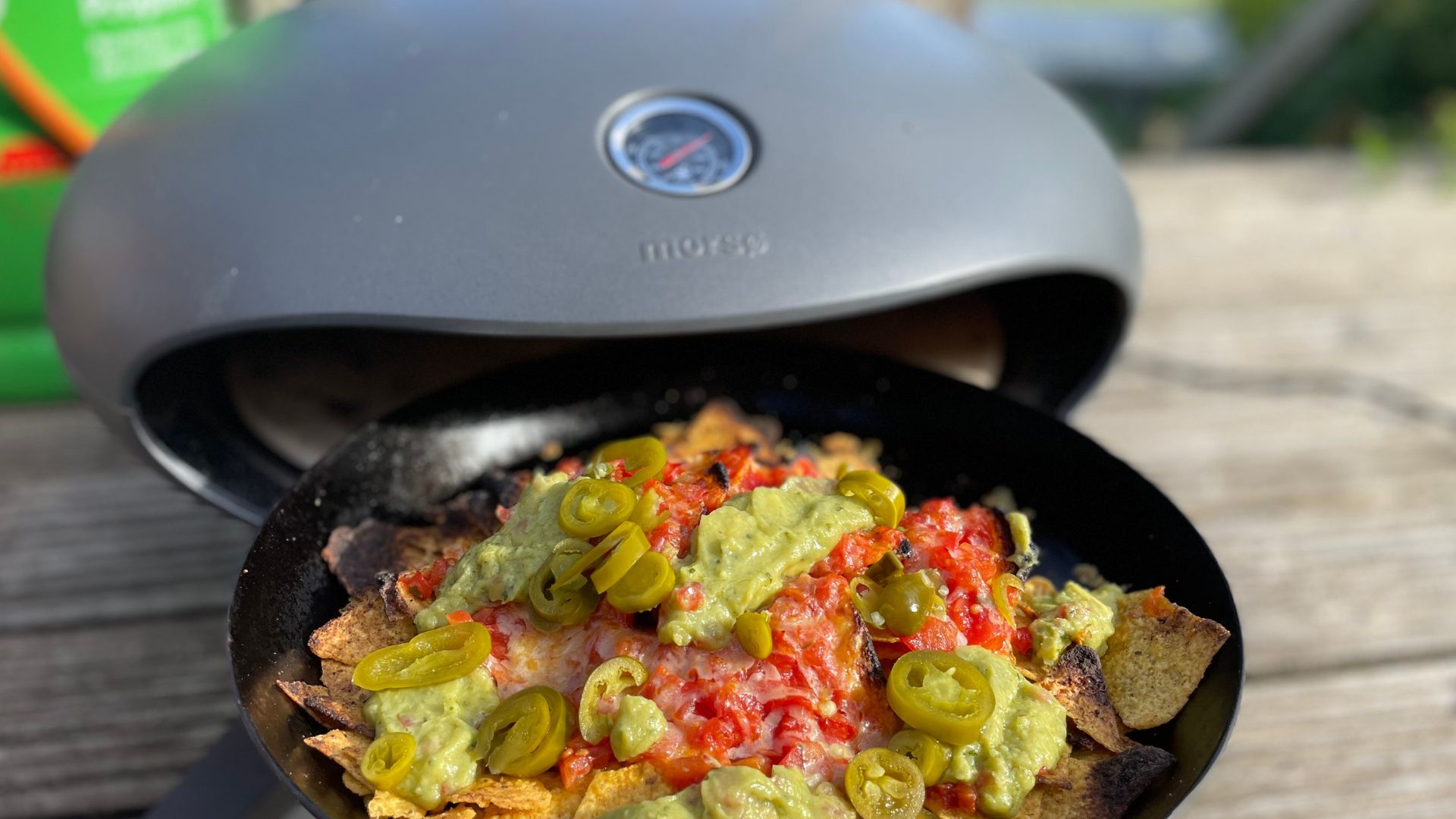 Nachos cooked in the Morso Forno Spin