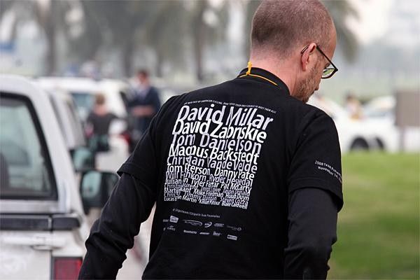 Prentice Steffen with a rather distinctive Team Slipstream Chipotle H3O sweatshirt