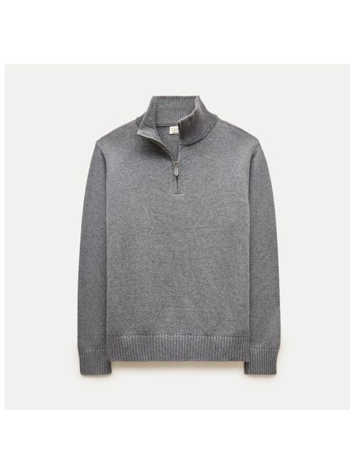 Heritage Cotton Quarter-Zip Sweater