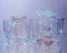 Iridescent Glass Vase by Sophie Bille Brahe