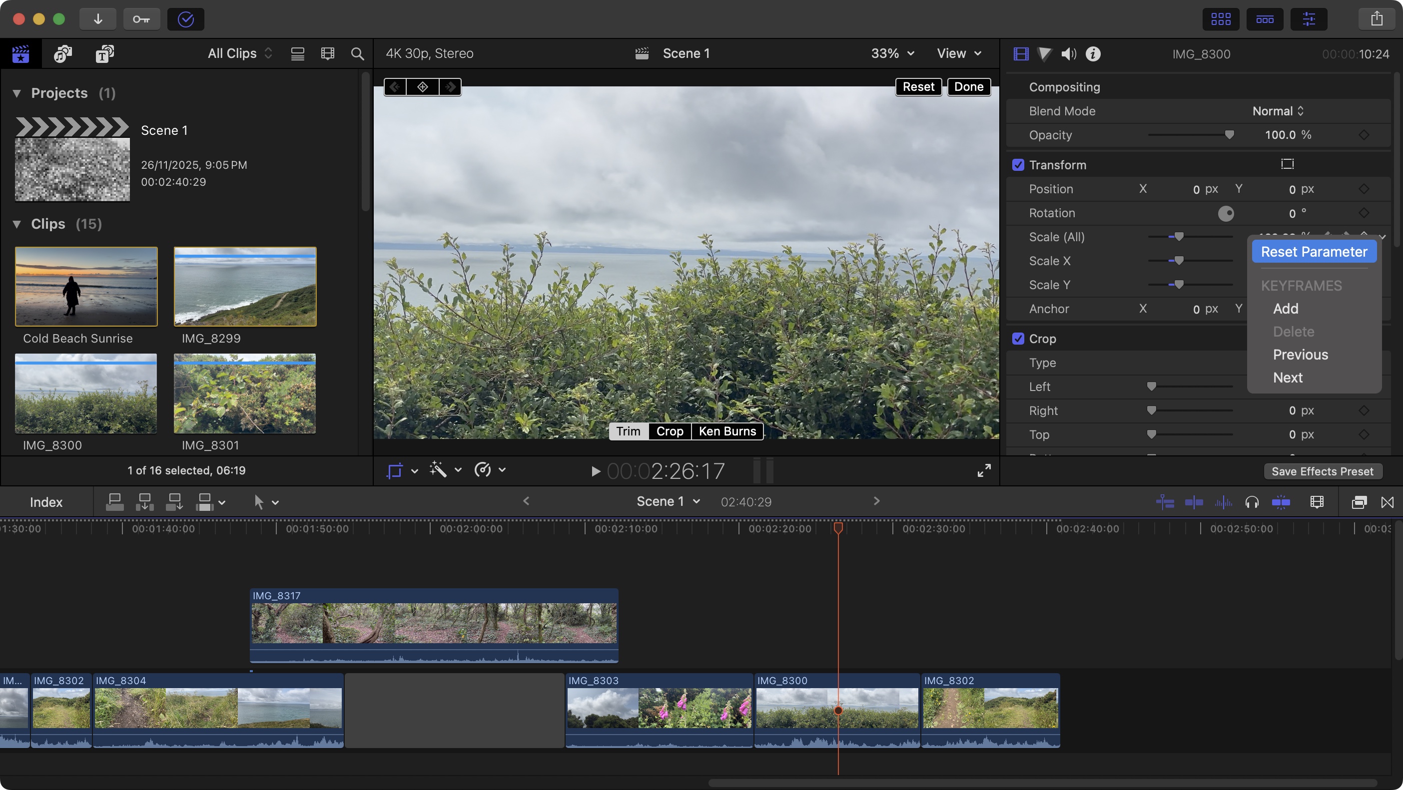 Apple Final Cut Pro 11.2 during our tests