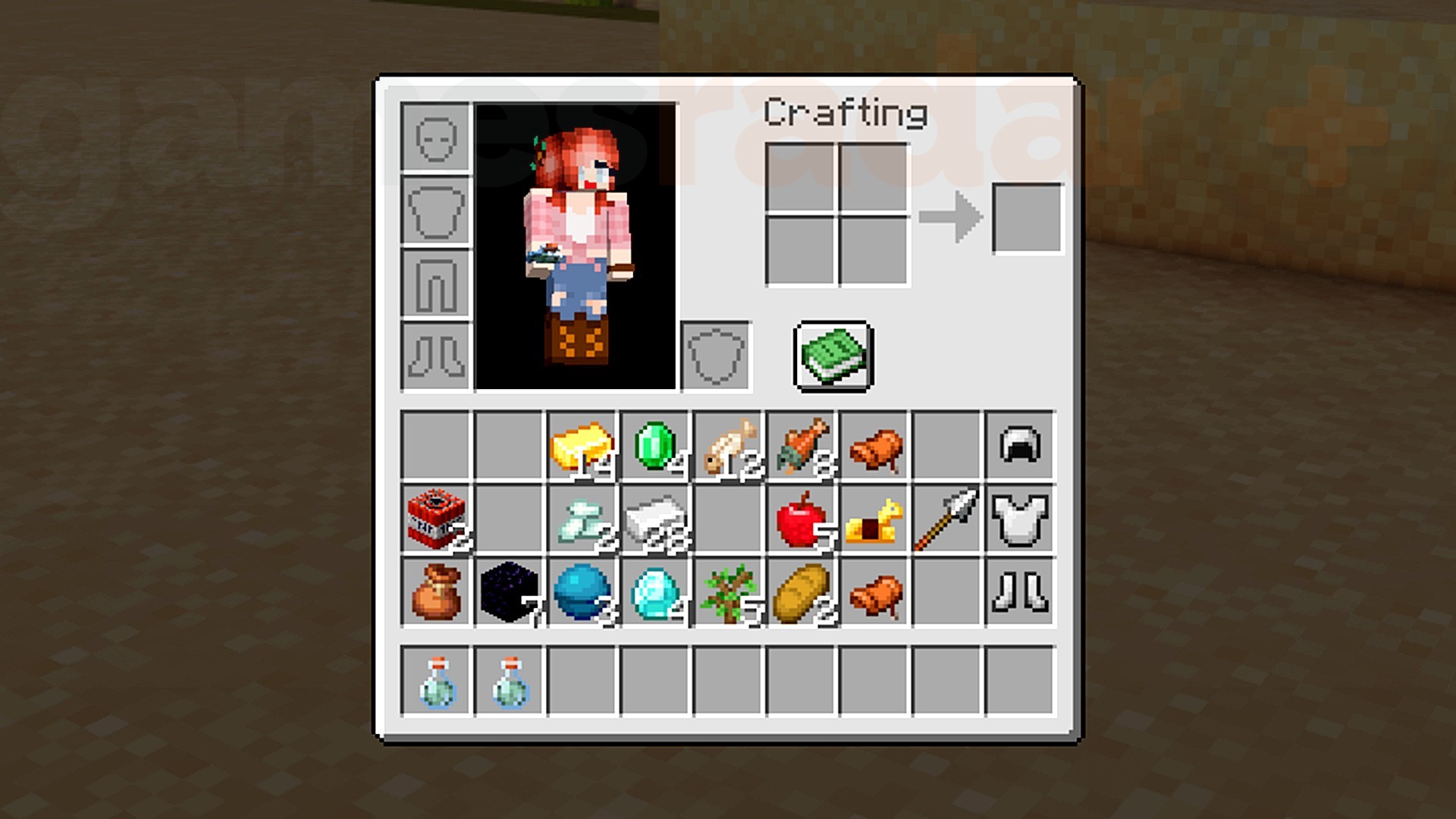 An inventory full of easy loot from one of the best Minecraft survival seeds.