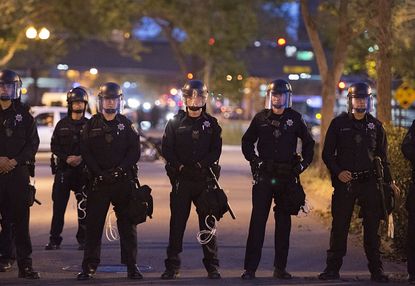 Police officers in Oakland, California.
