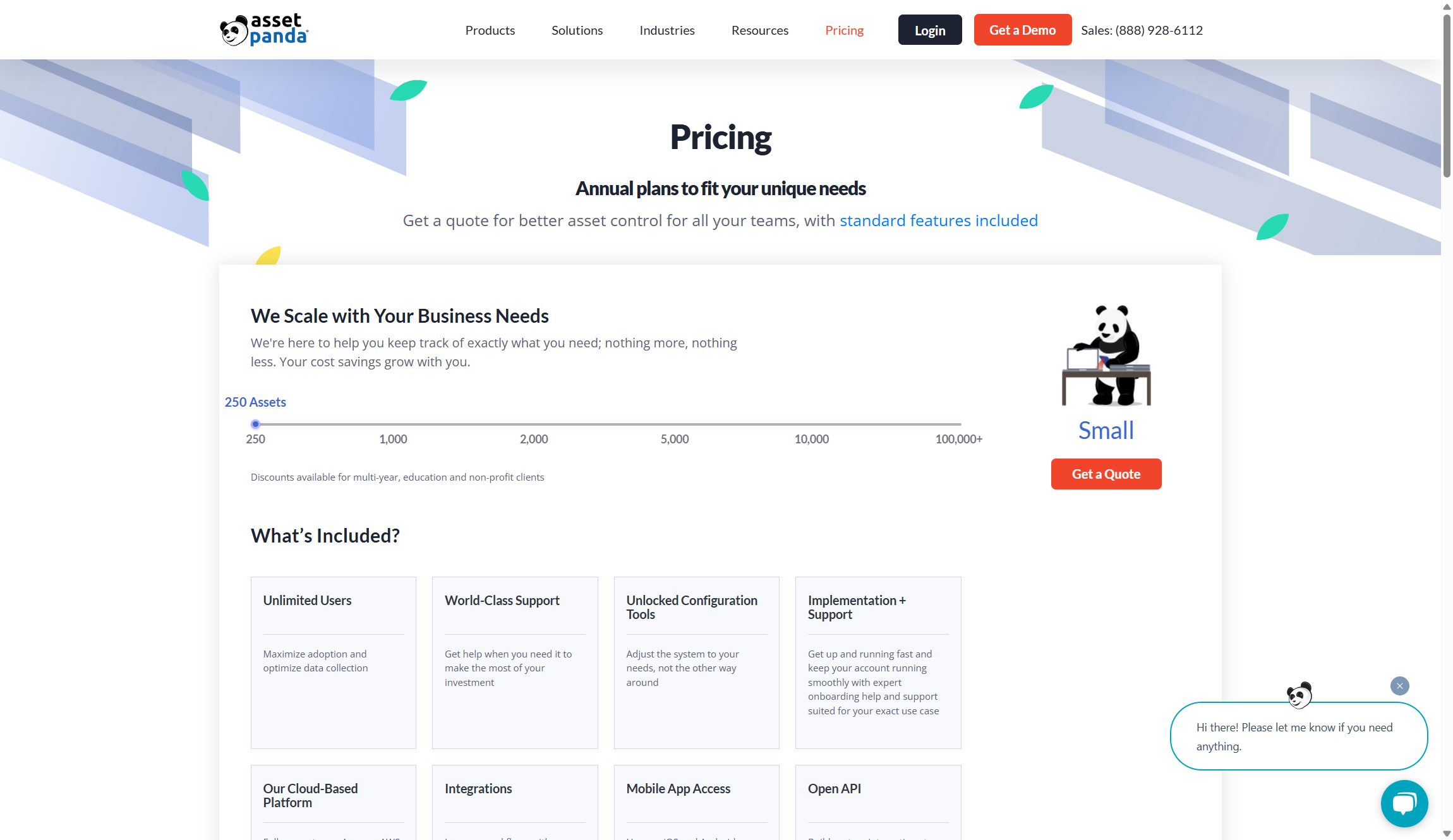 Asset Panda pricing