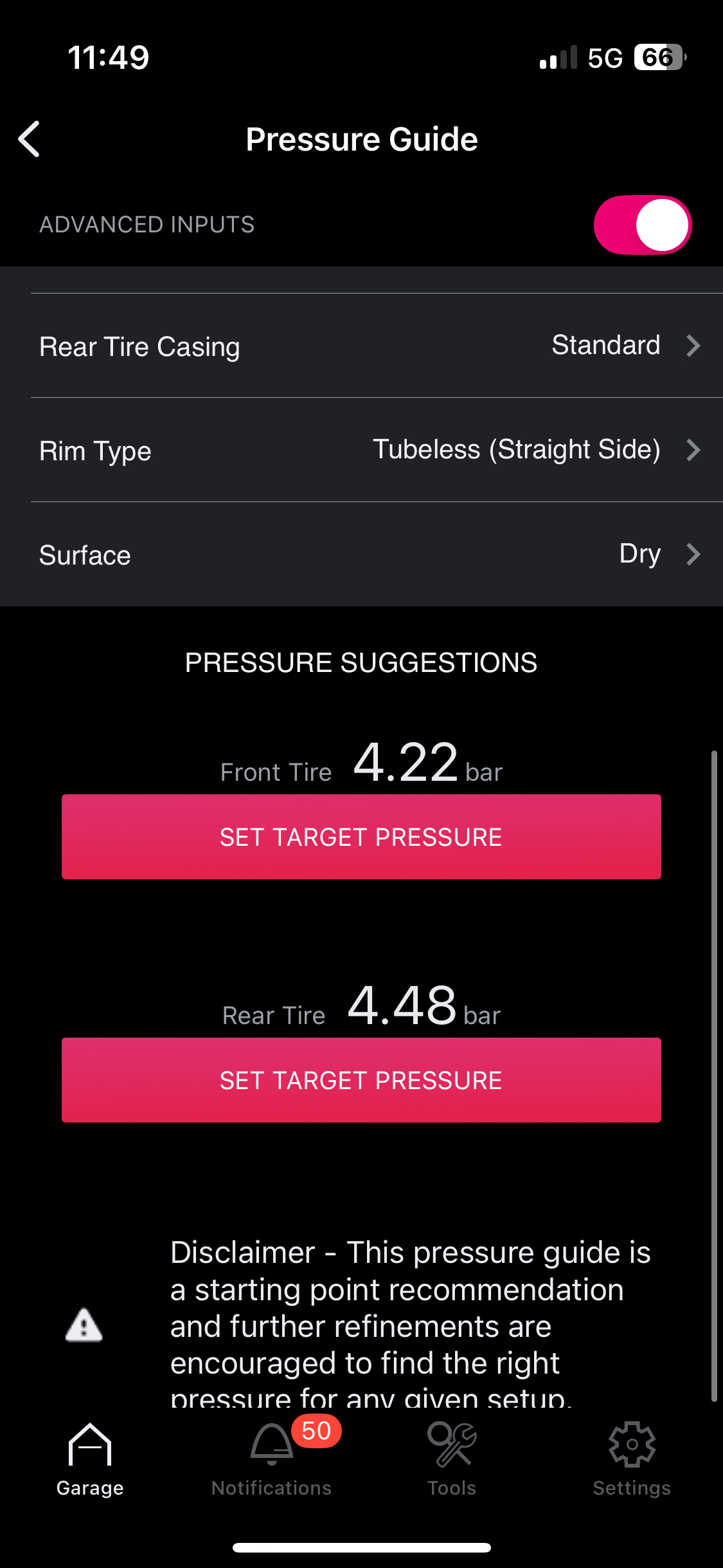 A Zipp AXS sensor in the Zipp app