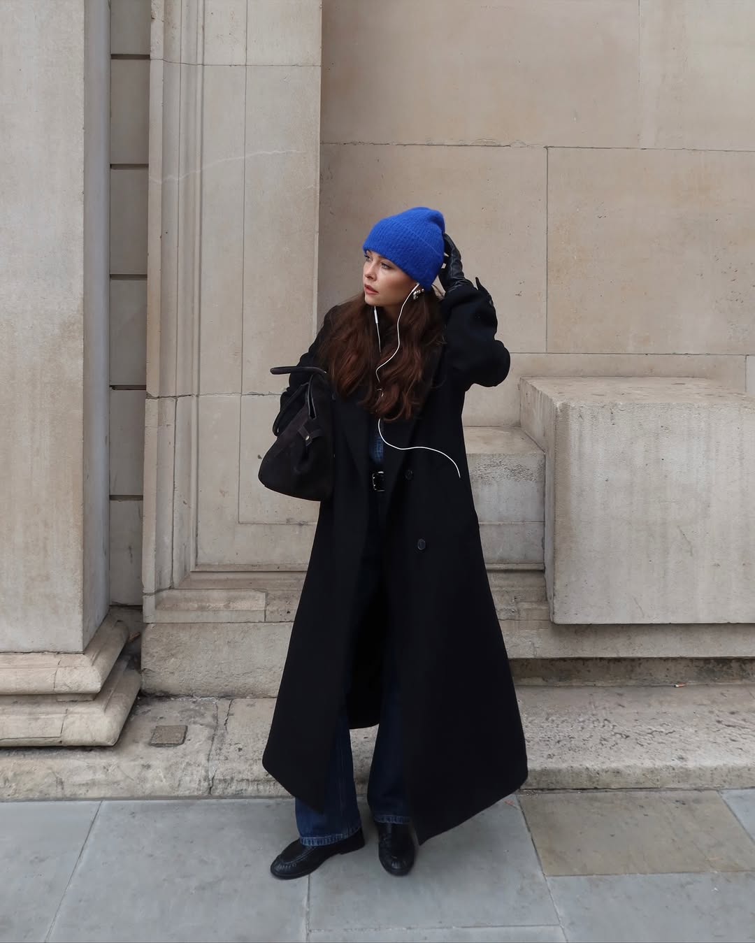 Alice wearing blue hat