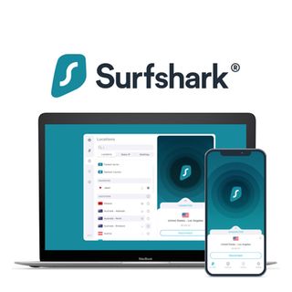 Surfshark VPN apps running on laptop and mobile