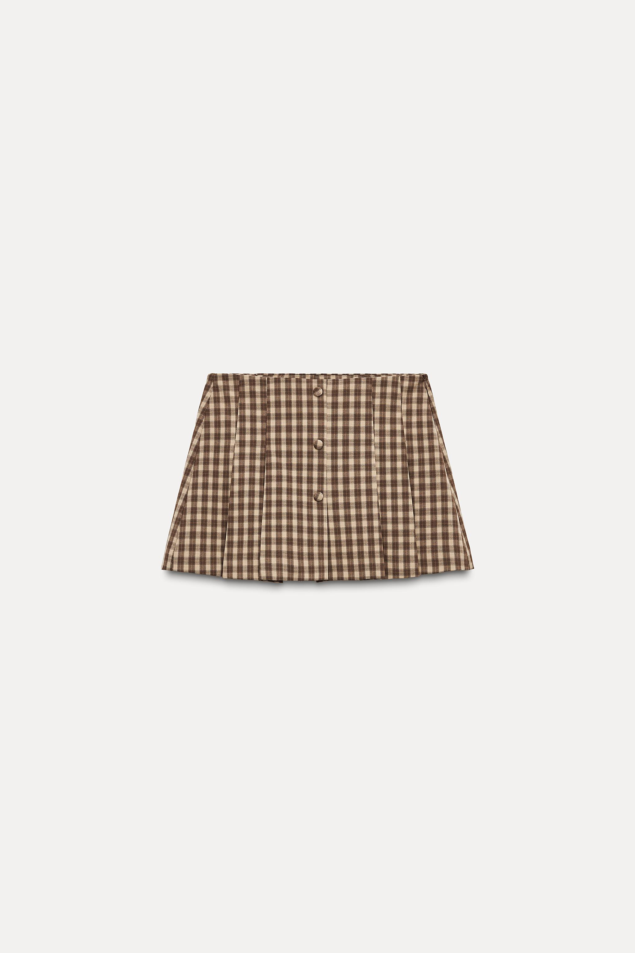 Plaid Skort