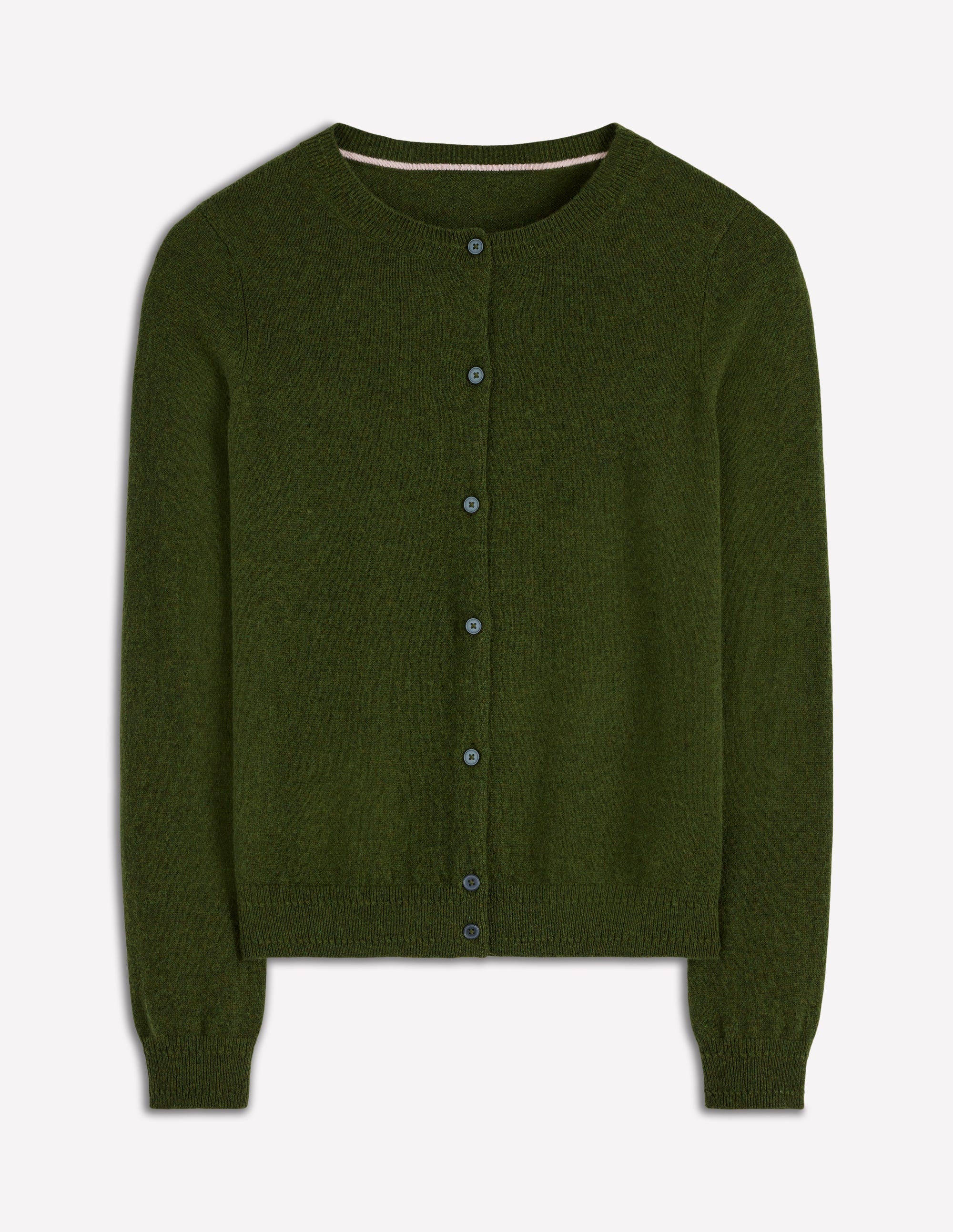 a green cashmere cardigan from boden