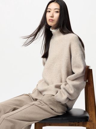 Soufflé Yarn High Neck Jumper