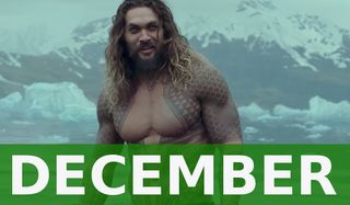 Justice League Aquaman wading in the frozen waters