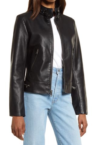Levi's Women's Faux Leather Racer Jacket 