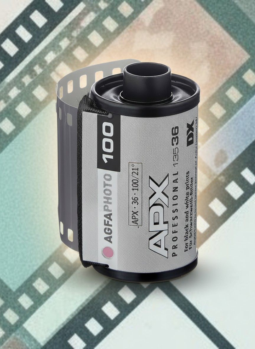 Agfa APX Professional 100 
36-exp black-and-white print film 