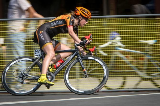 Denise Ramsden (Optum) takes a flyer off the front.