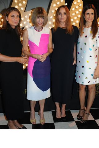 Anna Wintour, Natalie Massenet, Livia Firth and Stella McCartney at Stella McCartney's Green Carpet Collection