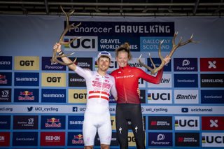 UCI Gravel World Series: Early sprint clinches Geerike Schreurs victory at The Gralloch while Lukas P&ouml;stlberger crosses the line solo to keep wins rolling 
