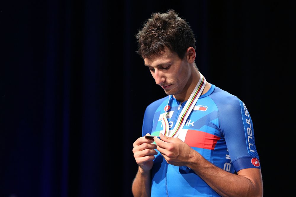 Adriano Malori (Italy) hoping his medal will change from silver to gold...