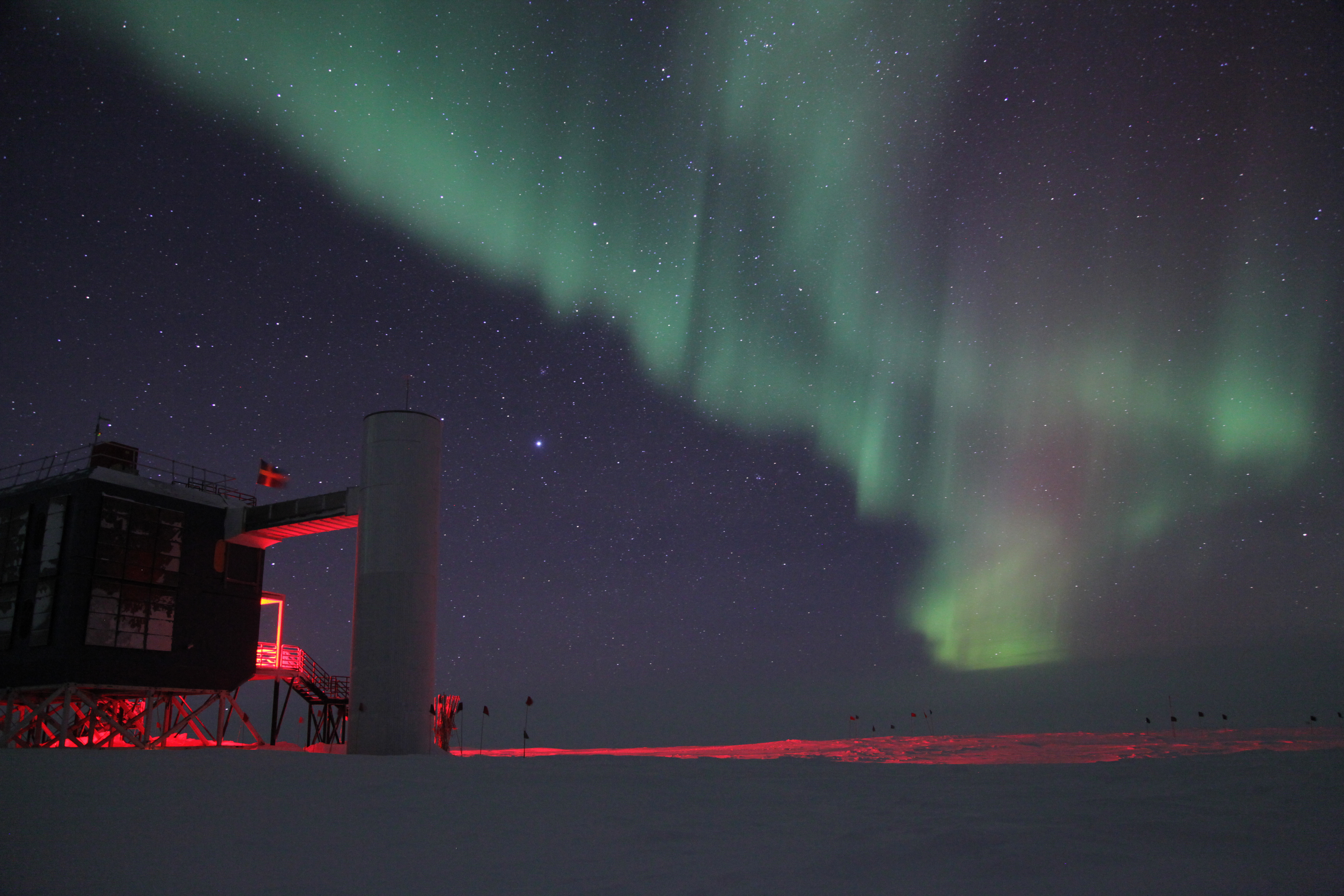 Auror Australis over South Pole