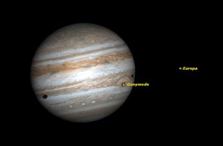 Double Shadow Transit on Jupiter, Jun 2014